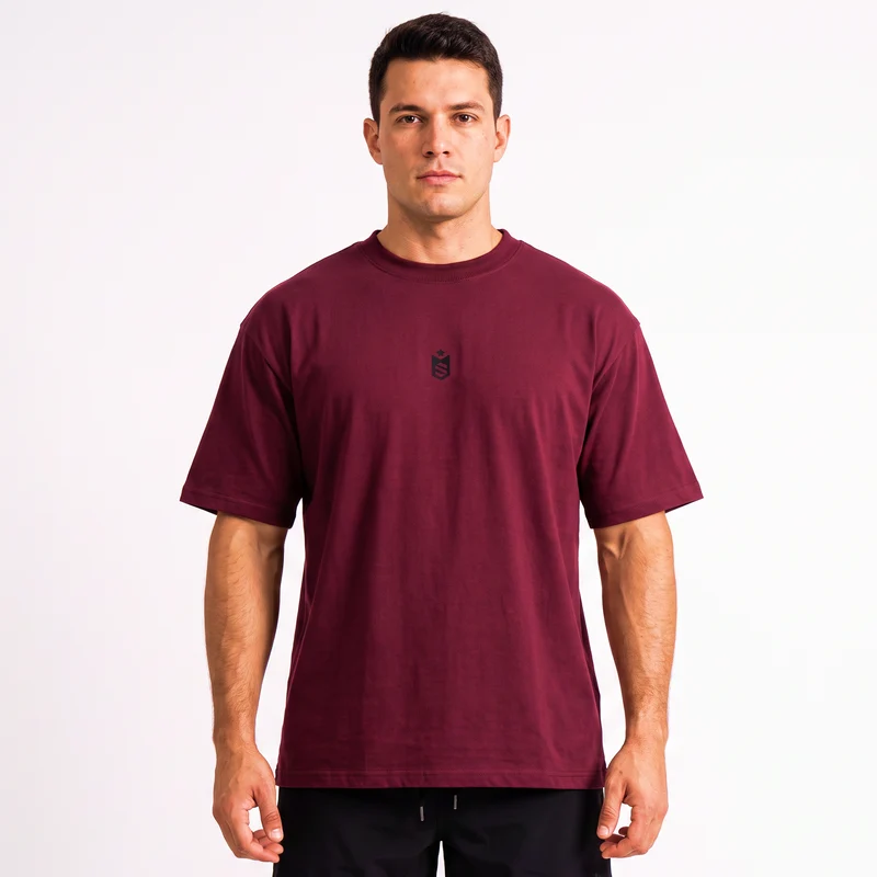 Camiseta Oversized Icon Bordô / G