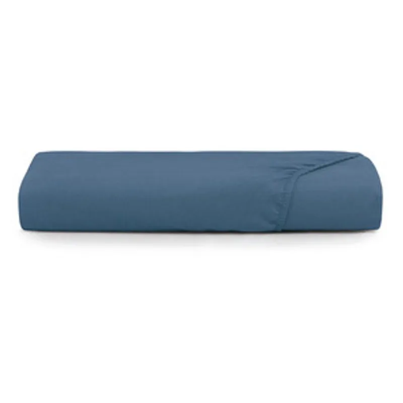 Lençol com Elástico Queen Altenburg Liso Toque Acetinado Azul Dimensão