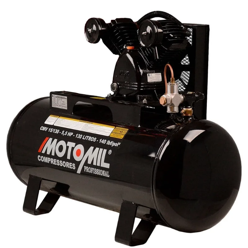 Compressor de Ar cmv 15/130C - para motor à gasolina - Sem Motor - Motomil