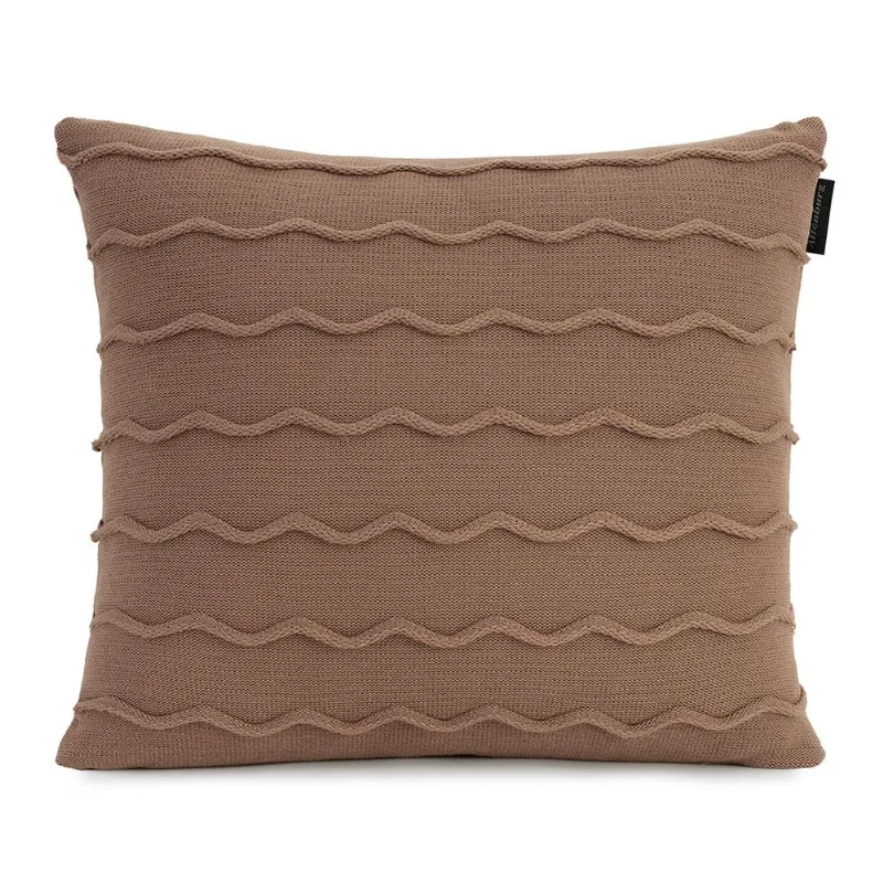 Almofada Tricô 45cm x 45cm Altenburg Serenité Marrom Mocha