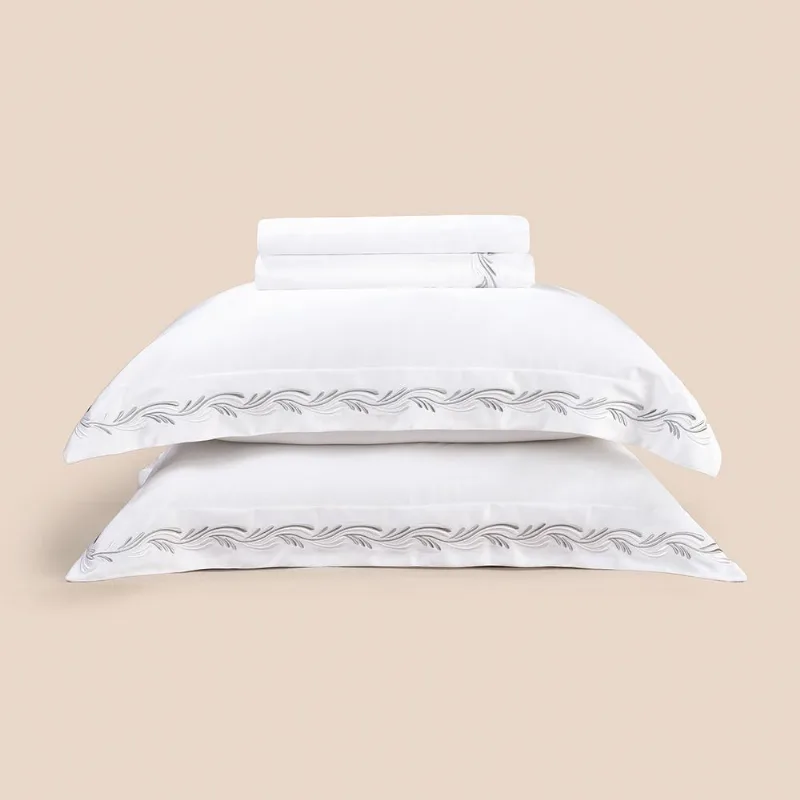 Jogo de Cama Queen 4 Peças Altenburg Haus Ondas Branco