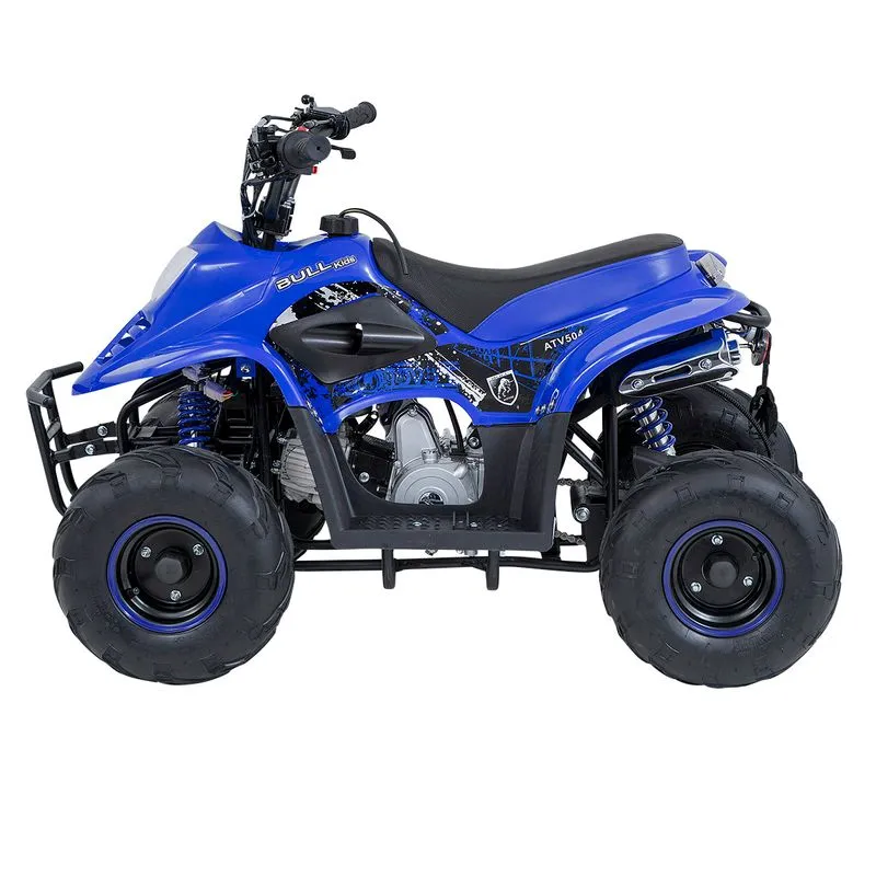 Mini Quadriciclo Elétrico Bull Motors à Gasolina 50cc Velocidade Máxima 49Km/h BKATV504 Azul