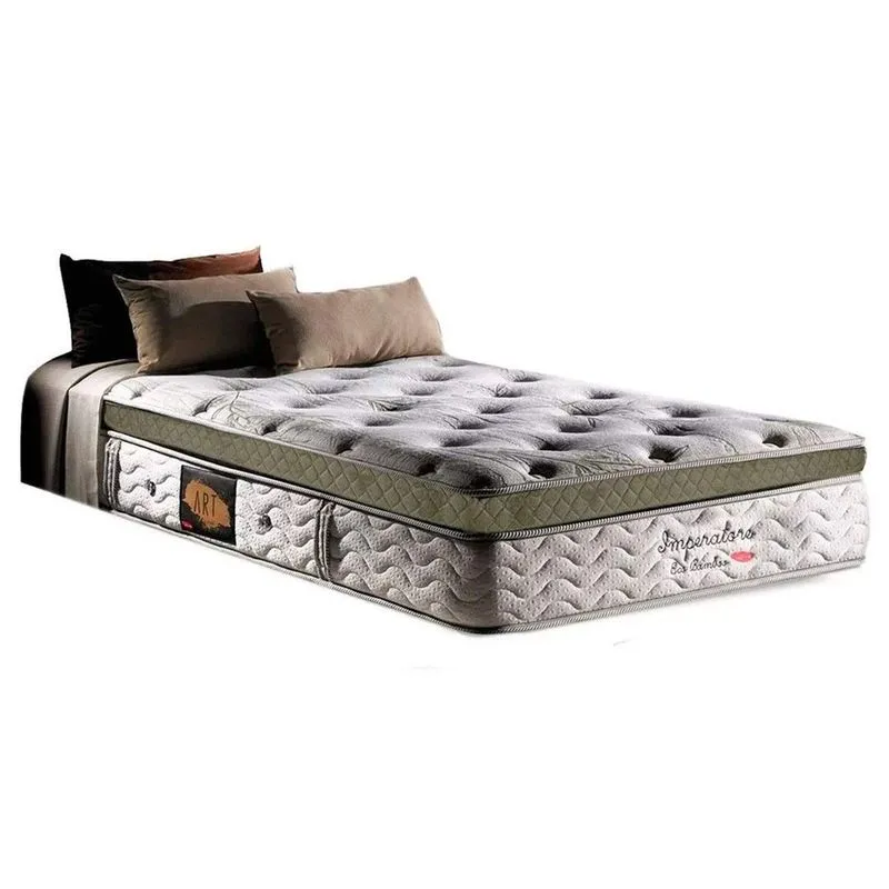 Colchão Solteirão Molas Ensacadas Visco MasterPocket Imperatore Eco Bamboo Euro Pillow (96x203x34) - Herval