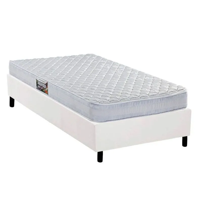 Conjunto Box Solteiro: Colchão Espuma Herval AG65 Frontier + Base CRC Corano White (88x188)