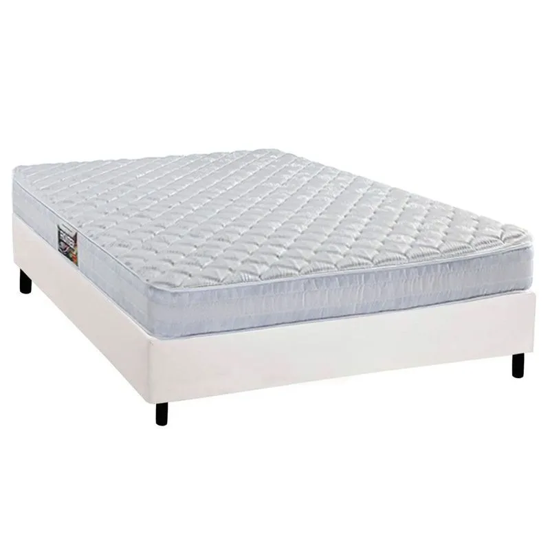 Conjunto Box Casal: Colchão Espuma Herval AG65 Frontier + Base CRC Corano White (138x188)