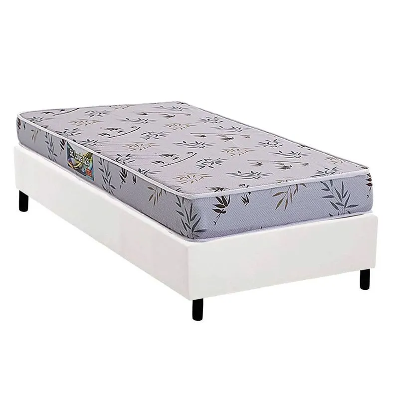 Conjunto Box Solteiro: Colchão Espuma Herval D28 St. Louis + Base CRC Corano White (88x188)