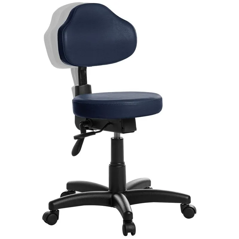 Mocho Ergonômica Estética Odontologia Plus Azul Escuro Rv