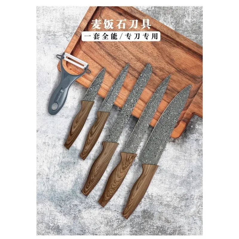 Kit De Facas D/churrasco Antiaderente Presente Corte Navalha