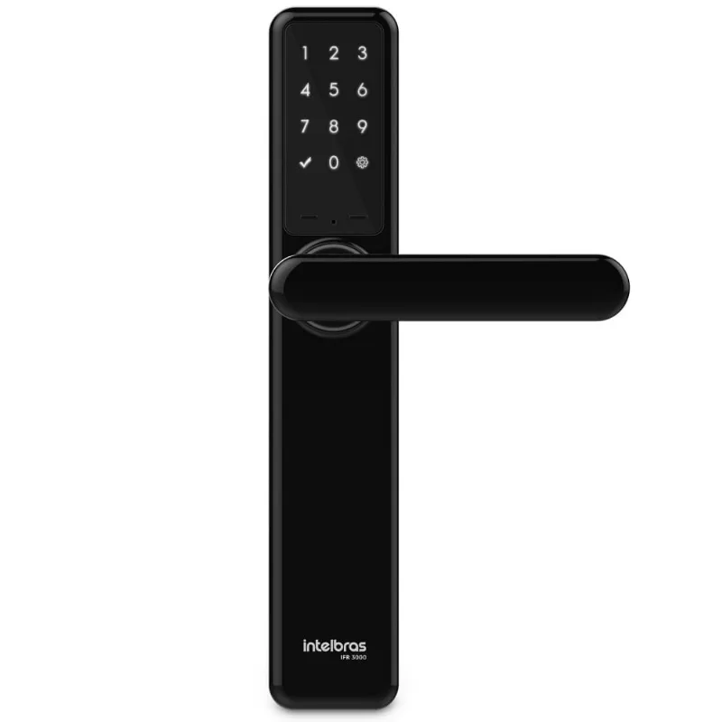 Fechadura Digital de Embutir Intelbras Smart Preta IFR 3000