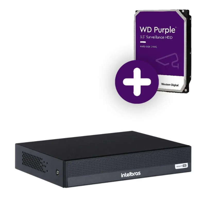 Dvr Intelbras 8 Canais 5mp Lite Com Hd 2tb Gravador De Vídeo Mhdx 3008-c