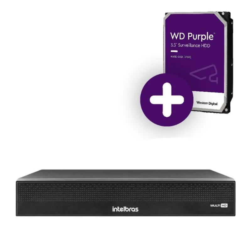 Dvr Intelbras 16 Canais 1080n Full Hd Lite Com Hd 4tb Gravador De Vídeo Mhdx 1016-c