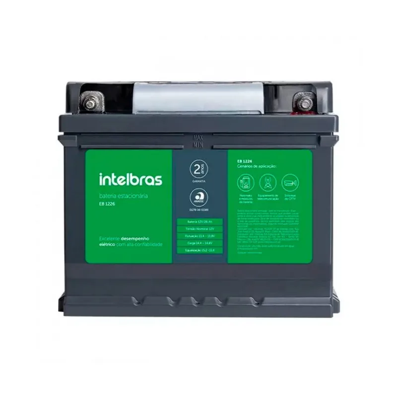 Bateria Estacionária Chumbo-Ácido Intelbras EB 1226 12V 26Ah