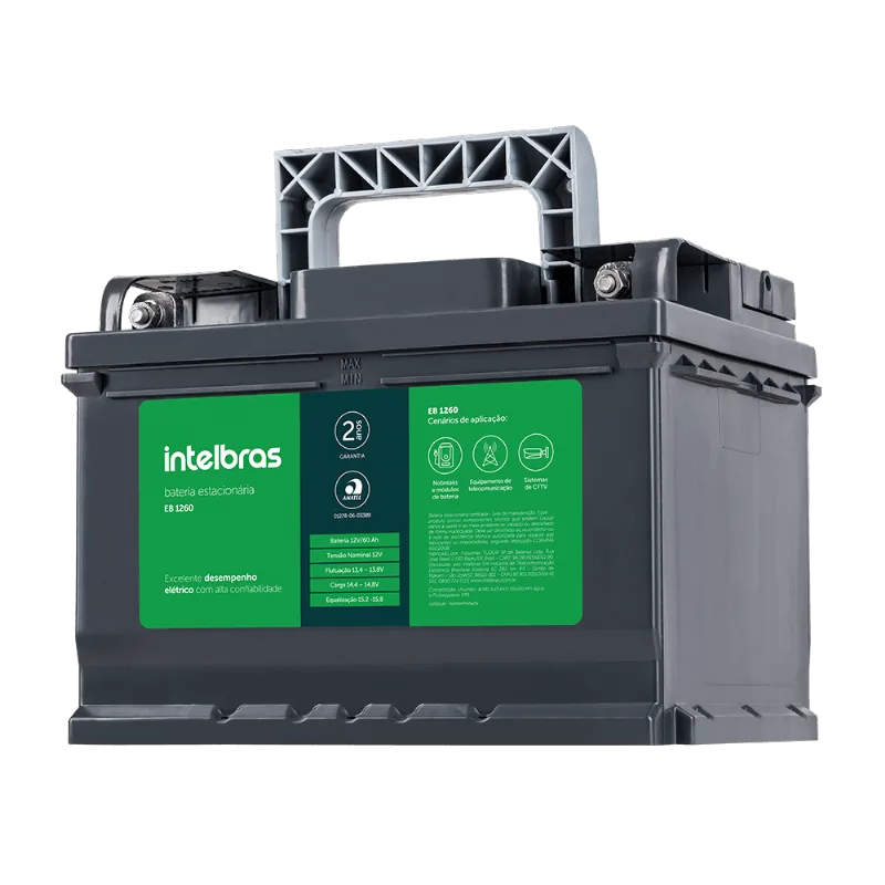 Bateria Estacionaria 12V 60AH EB 1260 4860012 Intelbras