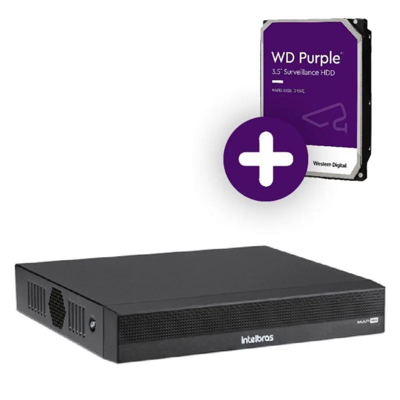 Dvr Intelbras 16 Canais 5mp Lite Com Hd 4tb Gravador De Vídeo Mhdx 3116-c