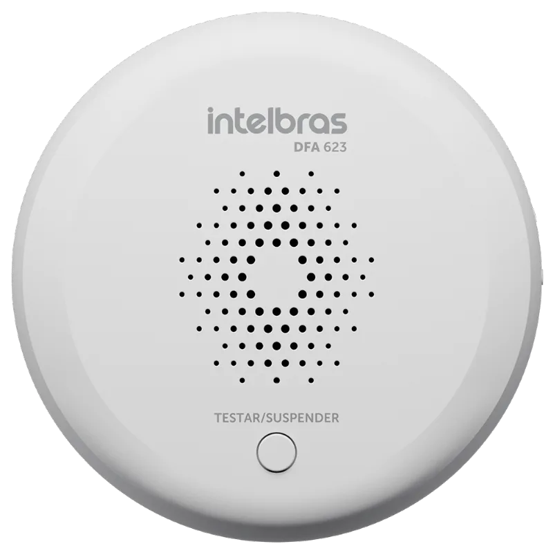 Detector de Fumaça sem Fio e com Alarme Sonoro DFA 623 Intelbras