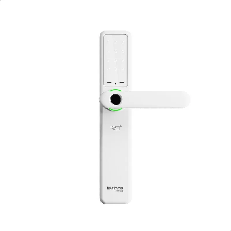 Fechadura De Embutir Com Maçaneta Mfr 7000 Branca Intelbras