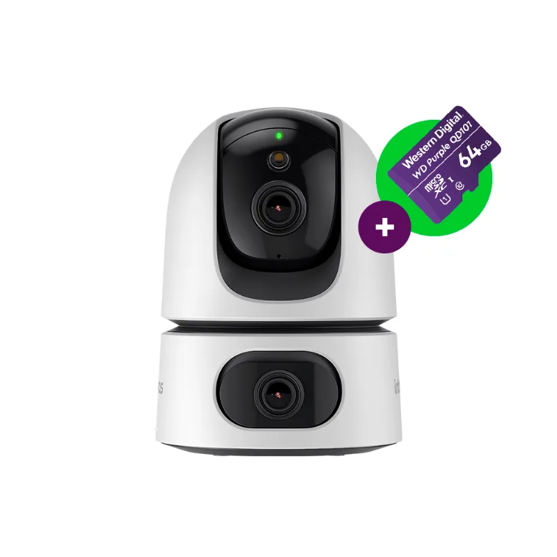 Câmera Inteligente 3MP IM4 Dual Full Color com MicroSD 64GB Intelbras