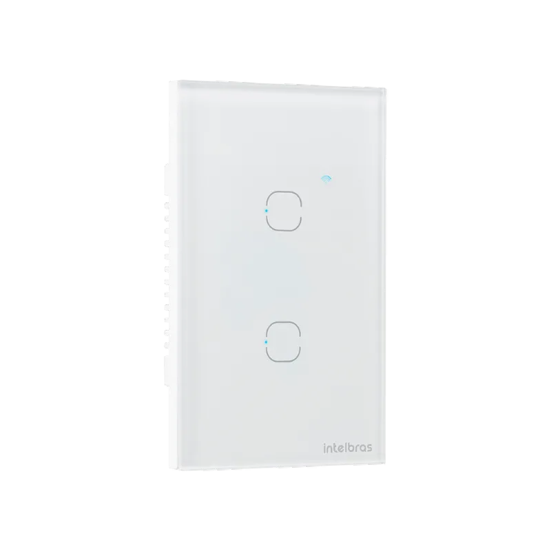 Interruptor Inteligente Touch Zigbee 2 Botões EIZ 1002 Branco Intelbras