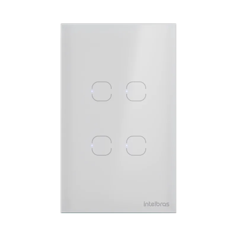 Interruptor Inteligente Touch Zigbee EIZ 1004S Branco Intelbras