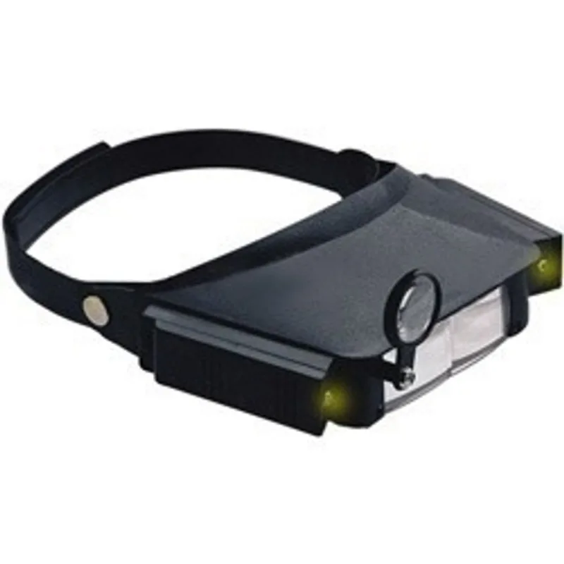 Lupa de Cabeca Pala com 3 Lentes de Aumento E 2 Lampadas