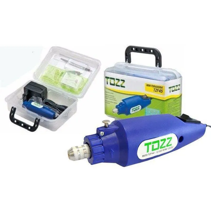 Mini Furadeira Drill 12v Fonte Bivolt Com Maleta Transporte