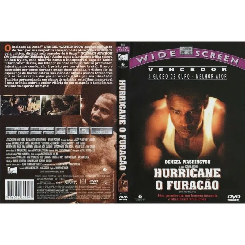 Hurricane O Furacão Dvd - Denzel Washington