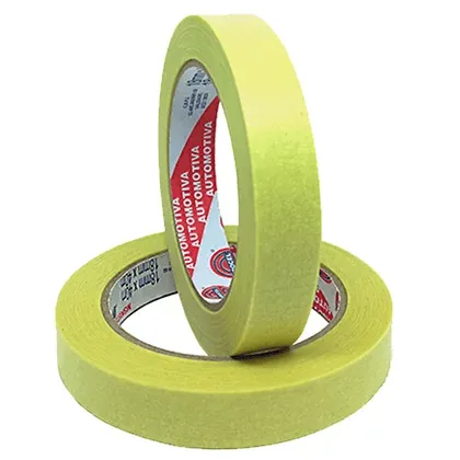 Fita Crepe Premium Amarela 18mm x 40m Eurocel