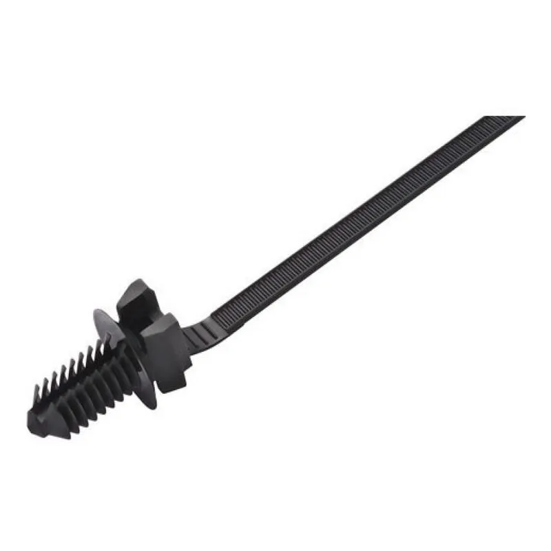 Abraçadeira Cinta Presilha Chicote Nylon Com Plug Preto