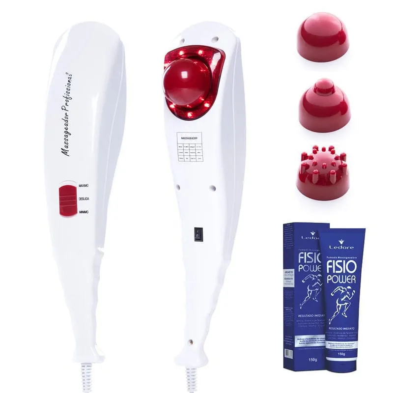 Massageador Elétrico Profissional Com Luz Aquecimento