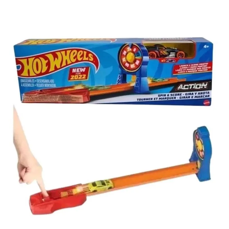 Pista Hot Wheels Set De Acrobacia Girar E Marcar Hfy68