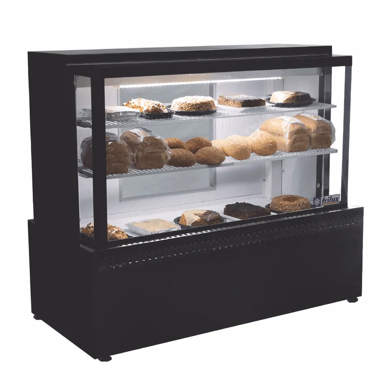 Vitrine Neutra Vf-121-v Linha Modular Versátil - 1.23m Vidros Temperados Iluminação Led - Frilux Bivolt Automático Frilux