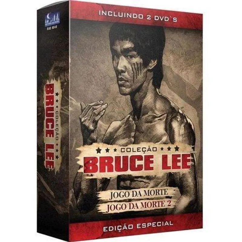Box Dvd Coleção Bruce Lee Jogo Da Morte 1 E 2 Filme Dublado