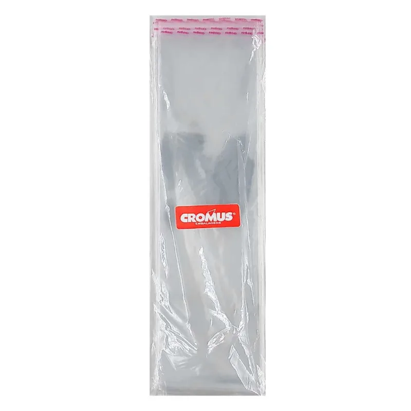 Saco Adesivo 7x25cm 100 Unidades Em Plástico Cromus