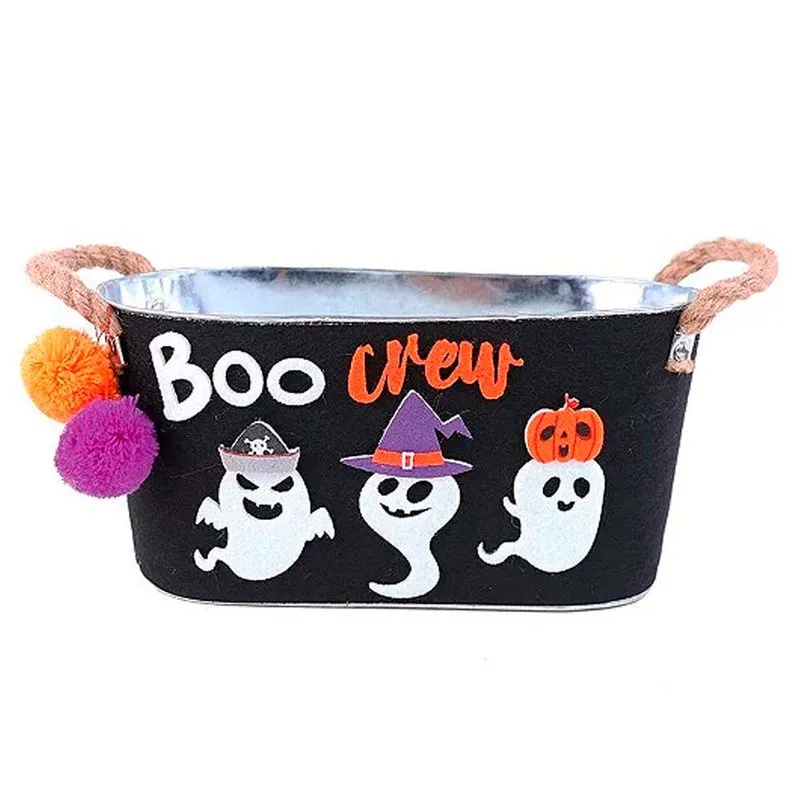 Cesta de Metal Fantaminhas Hallowen Preto C/1 Un