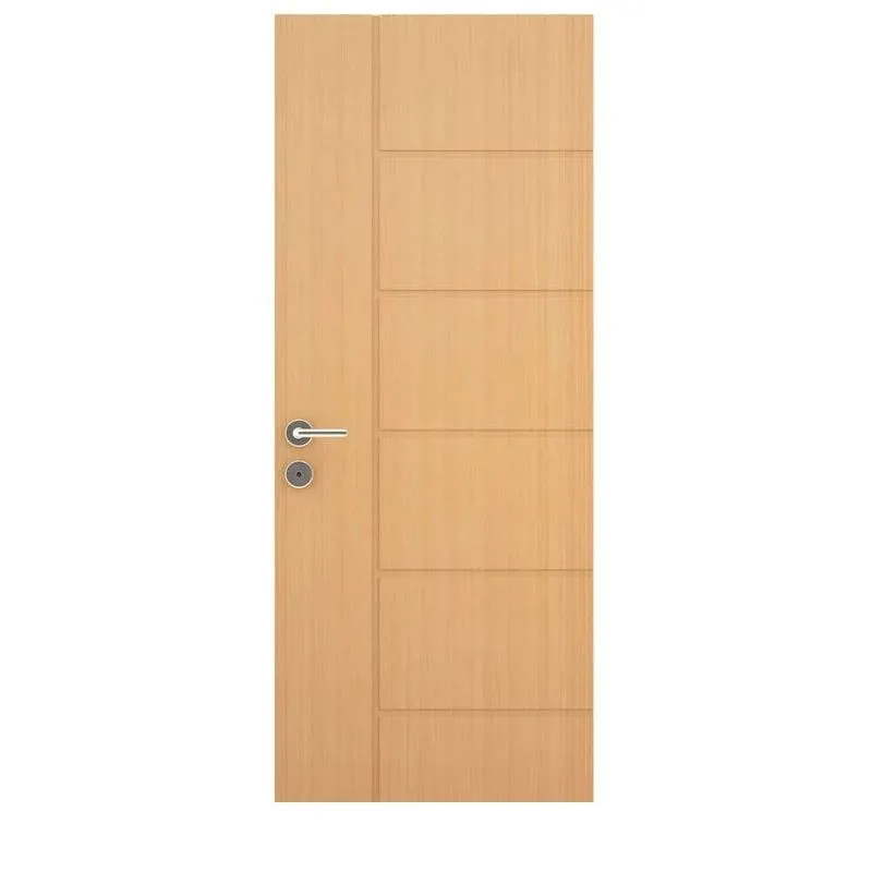Folha de Porta Decorada de Madeira MDP Vert Brisa 210x72x3,5cm Mogno