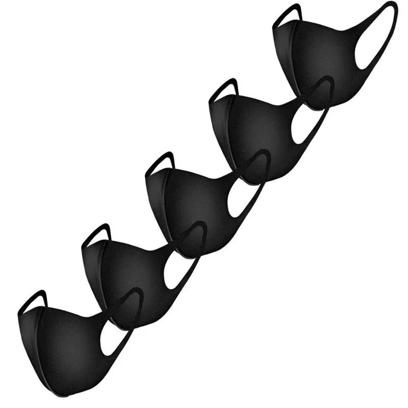 Kit 5 Máscaras Alta Proteção Cor Preta Tamanho M