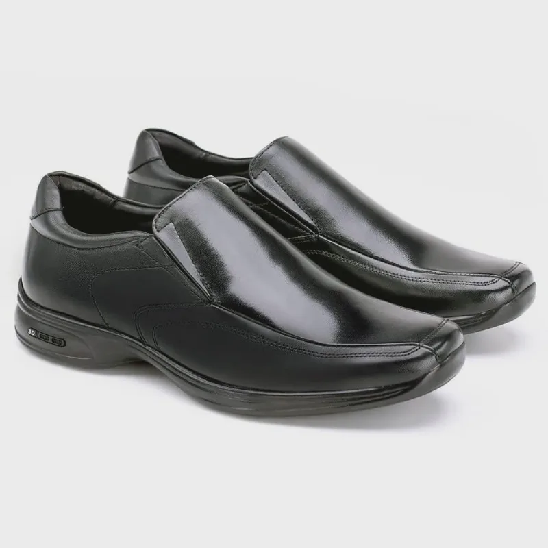 Sapato Social Masculino Couro 3D Air Preto Jota Pe 71455