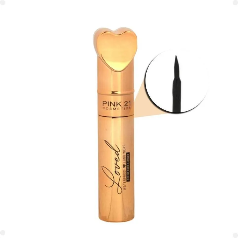 Delineador Líquido Pink 21 Loved A Prova Dágua 7ml