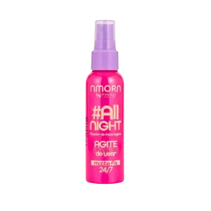 Fixador de Maquiagem All Night 60ml Amora - Pink 21 (CS6247)