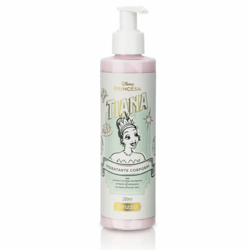 Hidratante Corporal Tiana Princesas 200ml Fenzza - lojaparaisodarepublica
