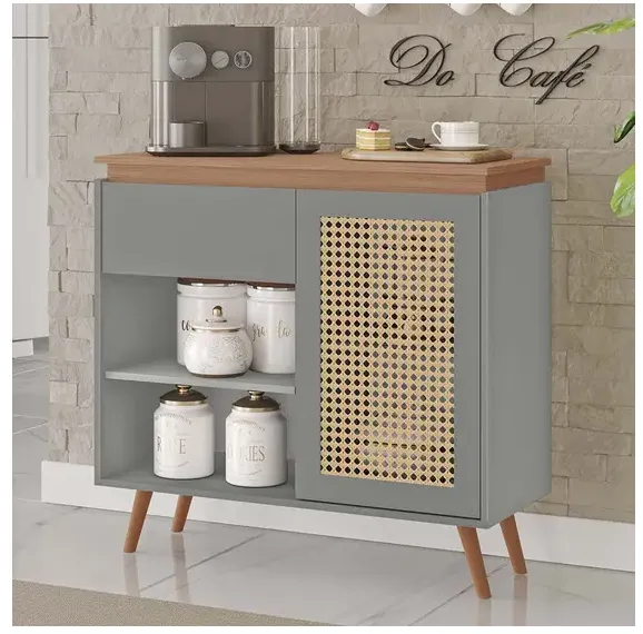 Buffet Tuboarte Bourbon Grafite Freijo