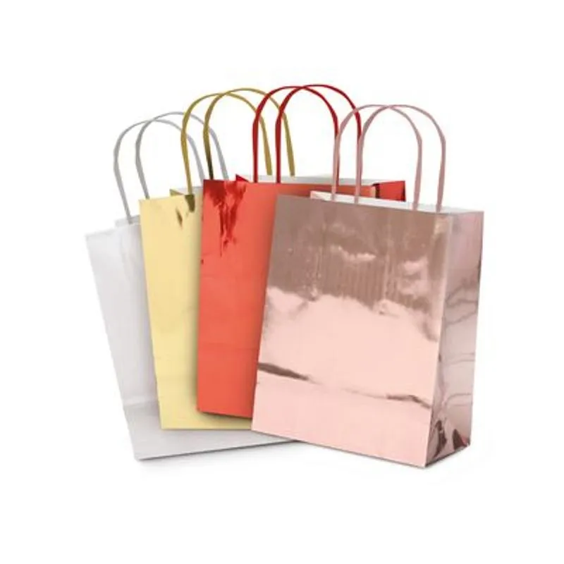 Sacola de Presente Metal Brilho P 21,5x15x8cm Cromus Laminada