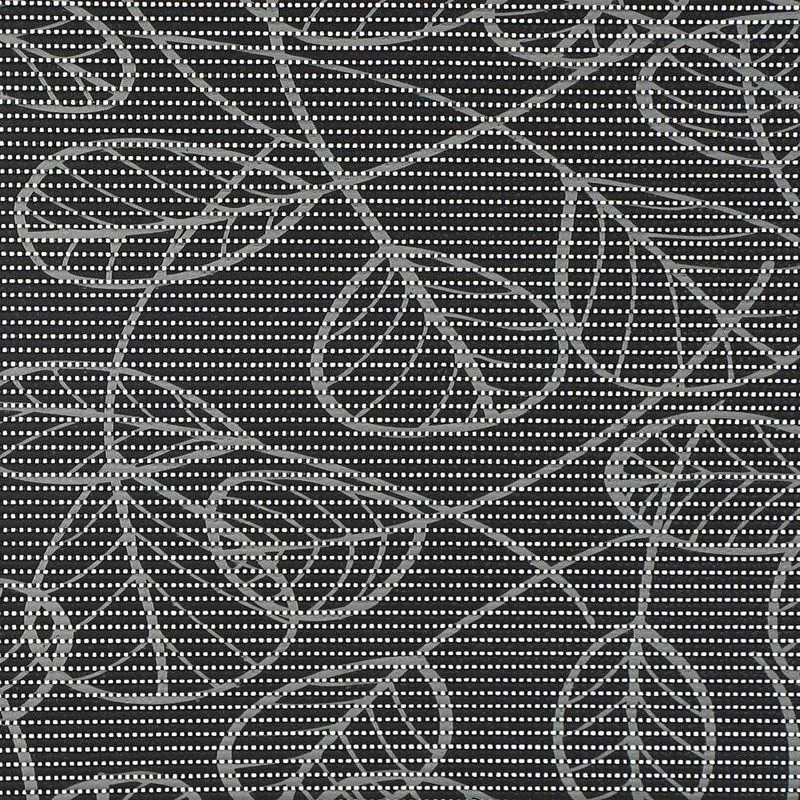 Duna Soft 0.65X15M Folhas Preto/Cinza M121A Komlog