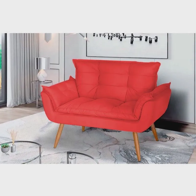 Namoradeira Decorativa Opalla - Vermelho