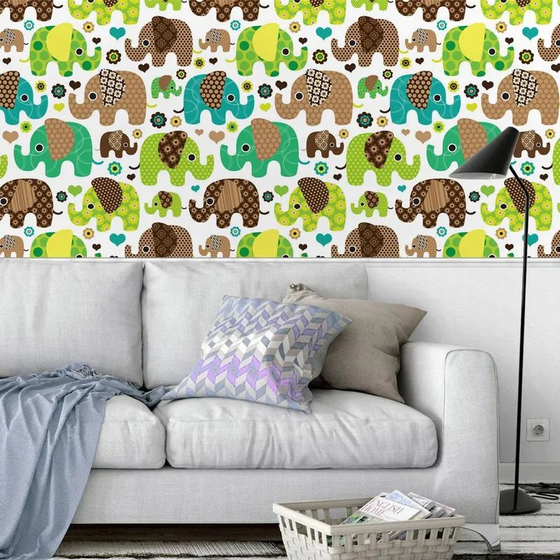 Papel De Parede Adesivo Lavável Animais 0008 - 1,50m X 58cm