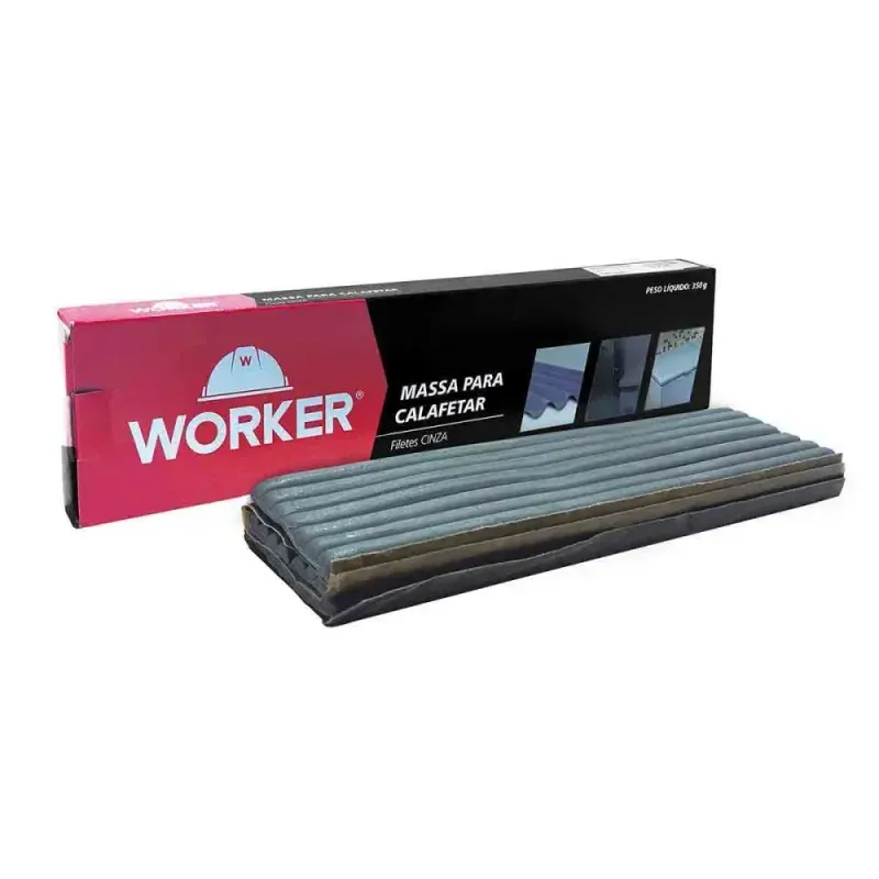 Massa para Calafetar 350g Cinza Worker