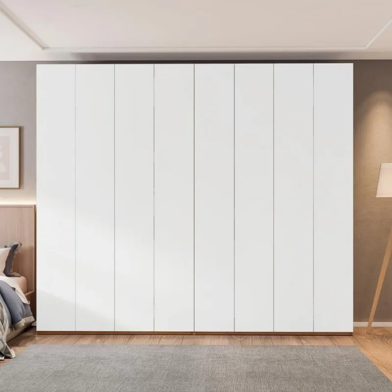 Guarda Roupa Casal Modulado CRRUI-GRP117 8 Portas 6 Gavetas MDP Madeirado-Branco Multimóveis