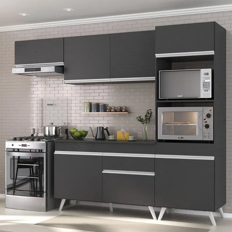Cozinha Completa Compacta Armário Balcão FL3690 Multimóveis