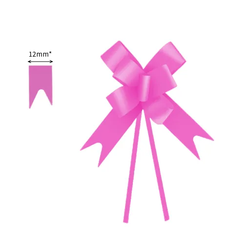 LAÇO PRONTO 12MM LISO ROSA 10UN- CROMUS