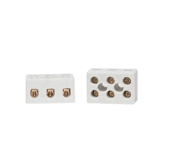 Conector Porcelana Elétrico 10mm 50A 600v 3P Emenda CP-1033